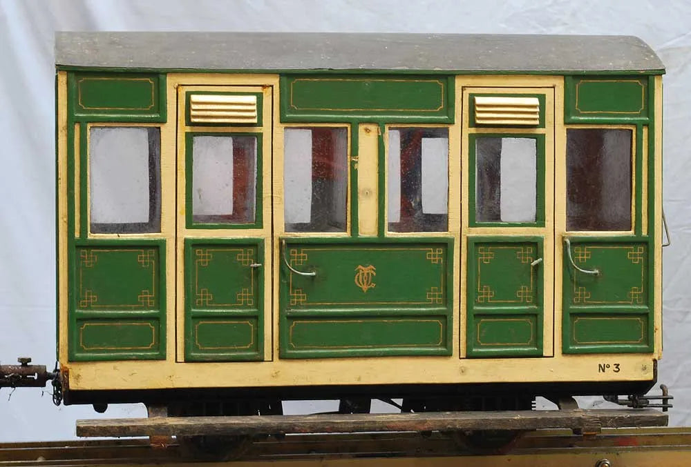 5 inch gauge 4 wheel box coach