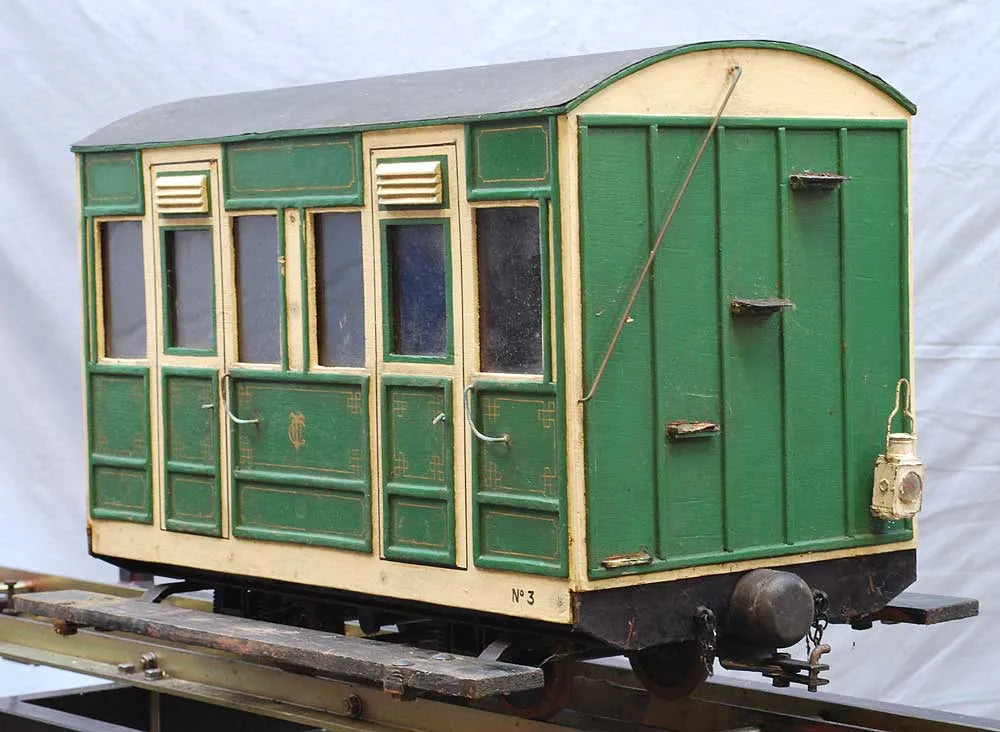 5 inch gauge 4 wheel box coach