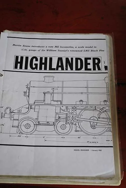 7 1/4 inch gauge part-built "Highlander"
