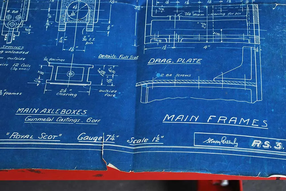 7 1/4 inch gauge part-built "Royal Scot"