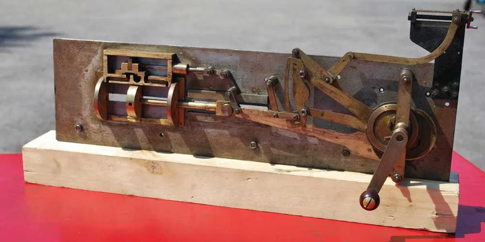 Demonstration model Stephenson's valve gear