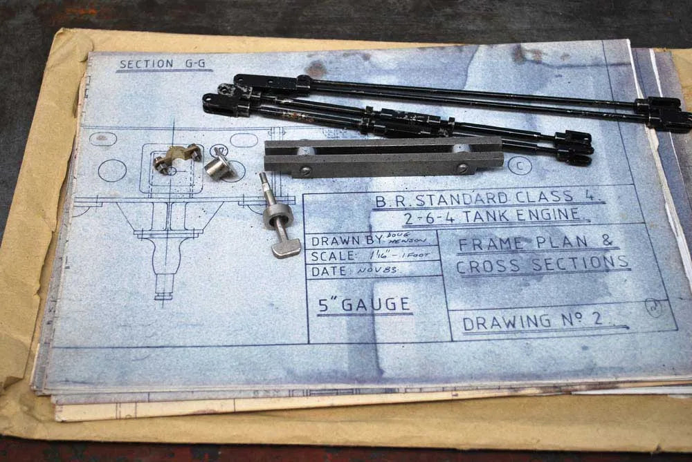 5 inch gauge part-built Standard Class 4 tank