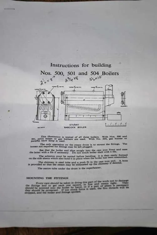 New Stuart 504 boiler