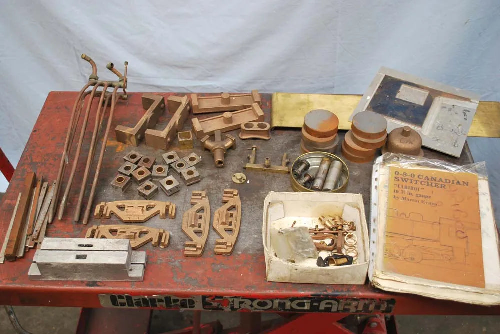 3 1/2 inch gauge part-built Buffalo 0-8-0