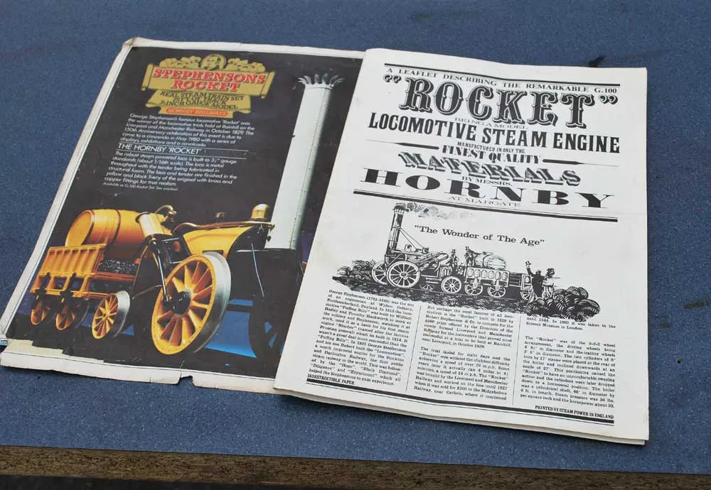 3 1/2 inch gauge Stephenson's "Rocket" with track & coach