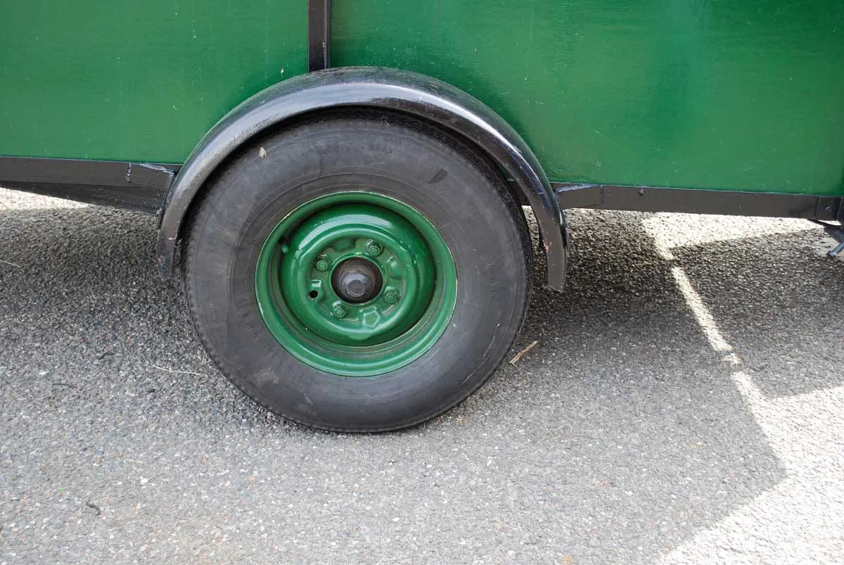 Portable track with trailer