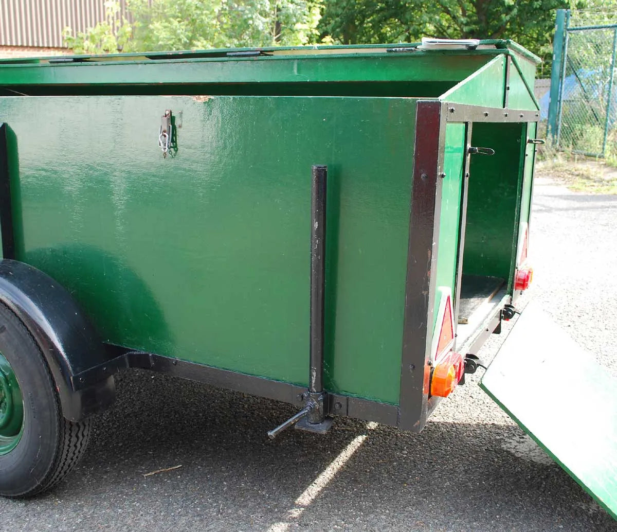 Portable track with trailer