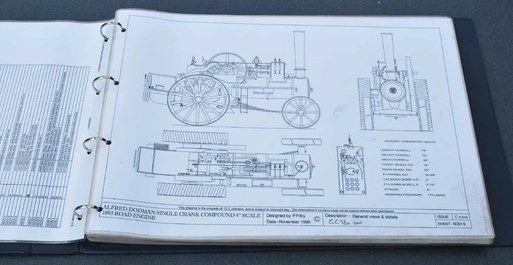 4 inch scale part-built Dodman traction engine