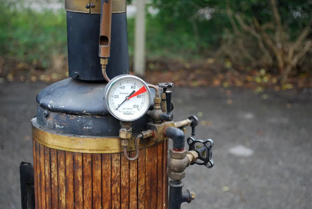 Large copper vertical boiler