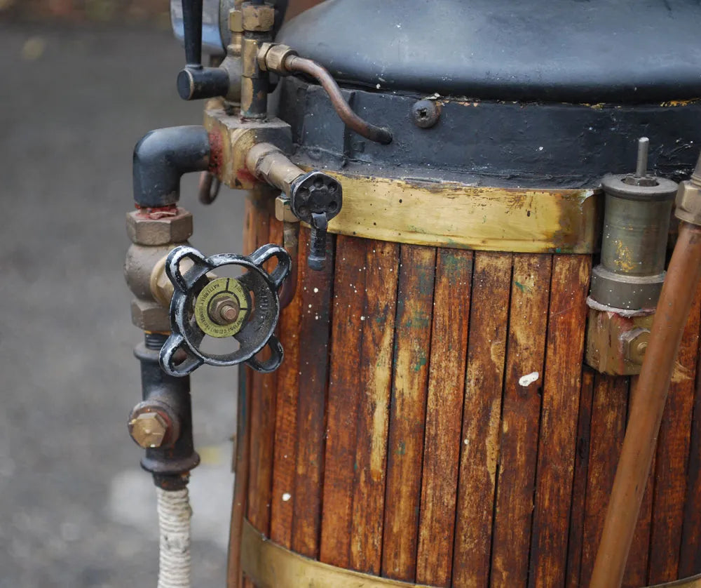 Large copper vertical boiler