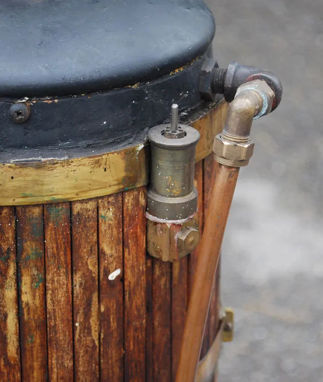 Large copper vertical boiler