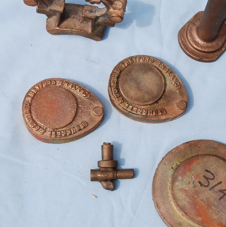 Set 2 inch Burrell roller castings with boiler material