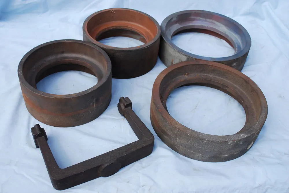 Set 2 inch Burrell roller castings with boiler material