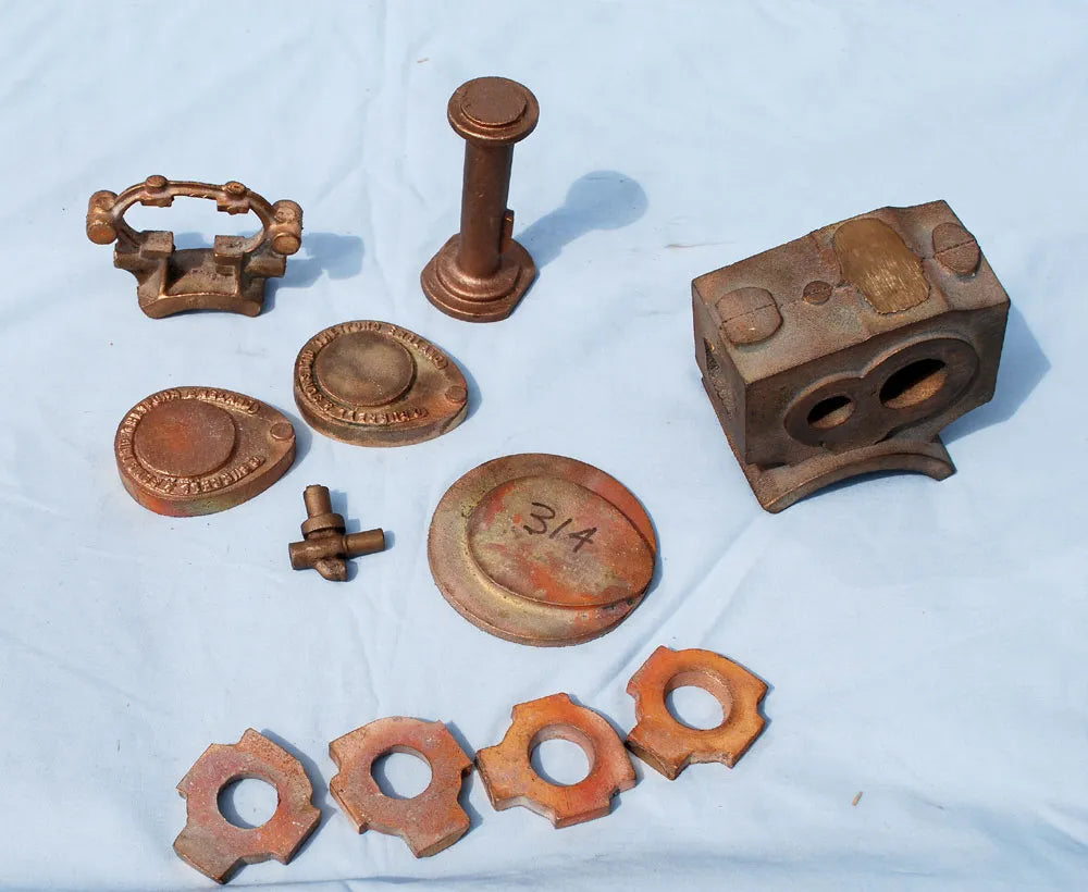 Set 2 inch Burrell roller castings with boiler material
