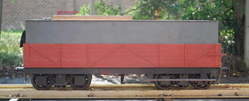 5 inch gauge ground level braked bogie driving truck