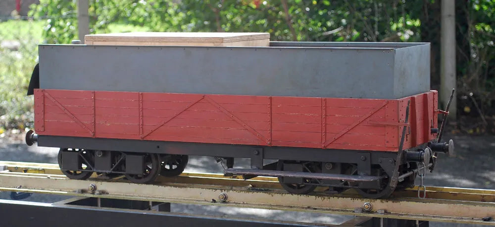 5 inch gauge ground level braked bogie driving truck