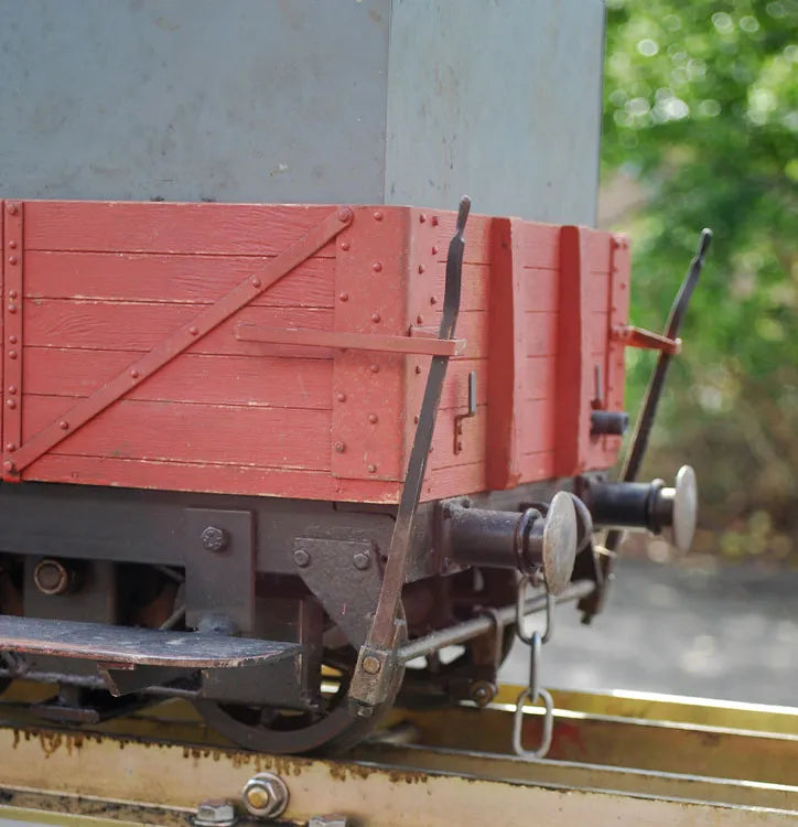 5 inch gauge ground level braked bogie driving truck