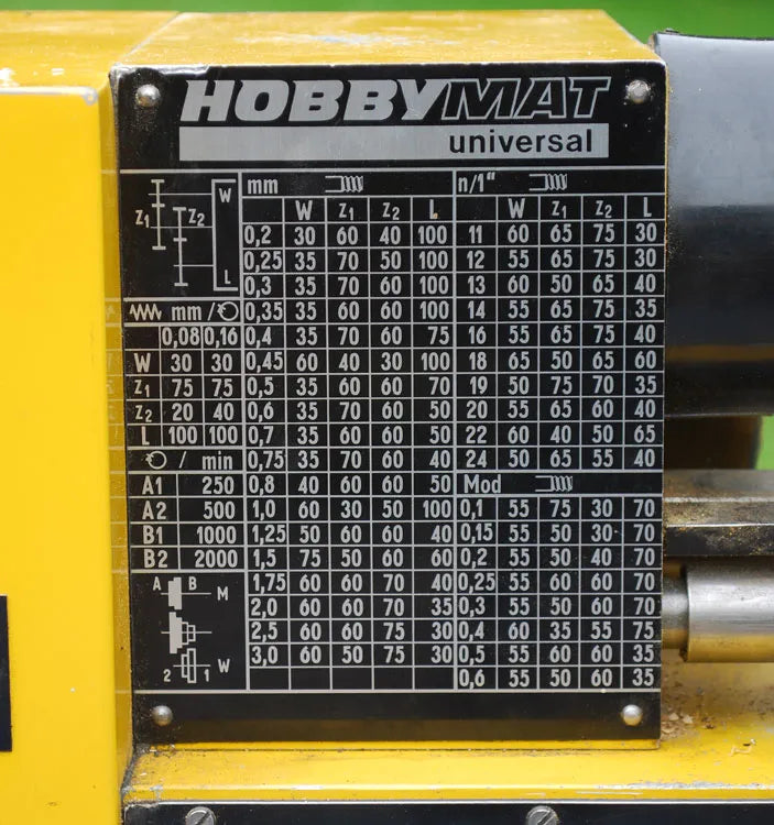 Hobbymat MD65 lathe
