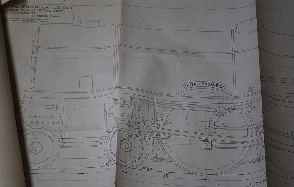 5 inch gauge dismantled "Royal Scot"