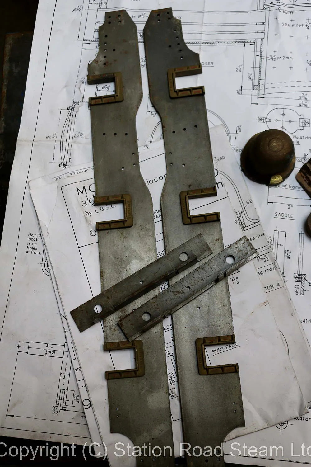 3 1/2 inch gauge "Molly" castings