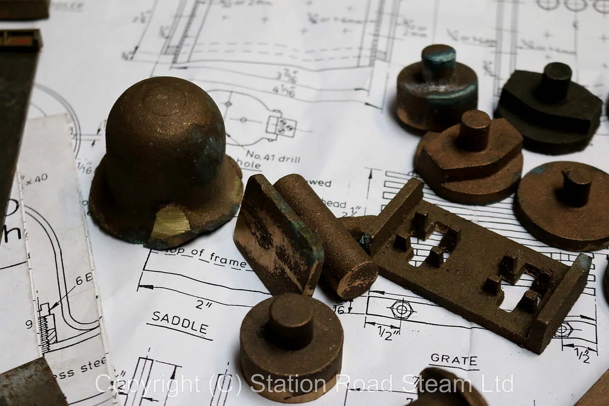 3 1/2 inch gauge "Molly" castings