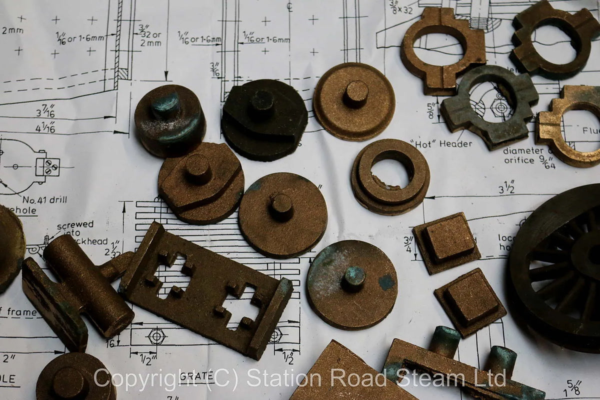 3 1/2 inch gauge "Molly" castings