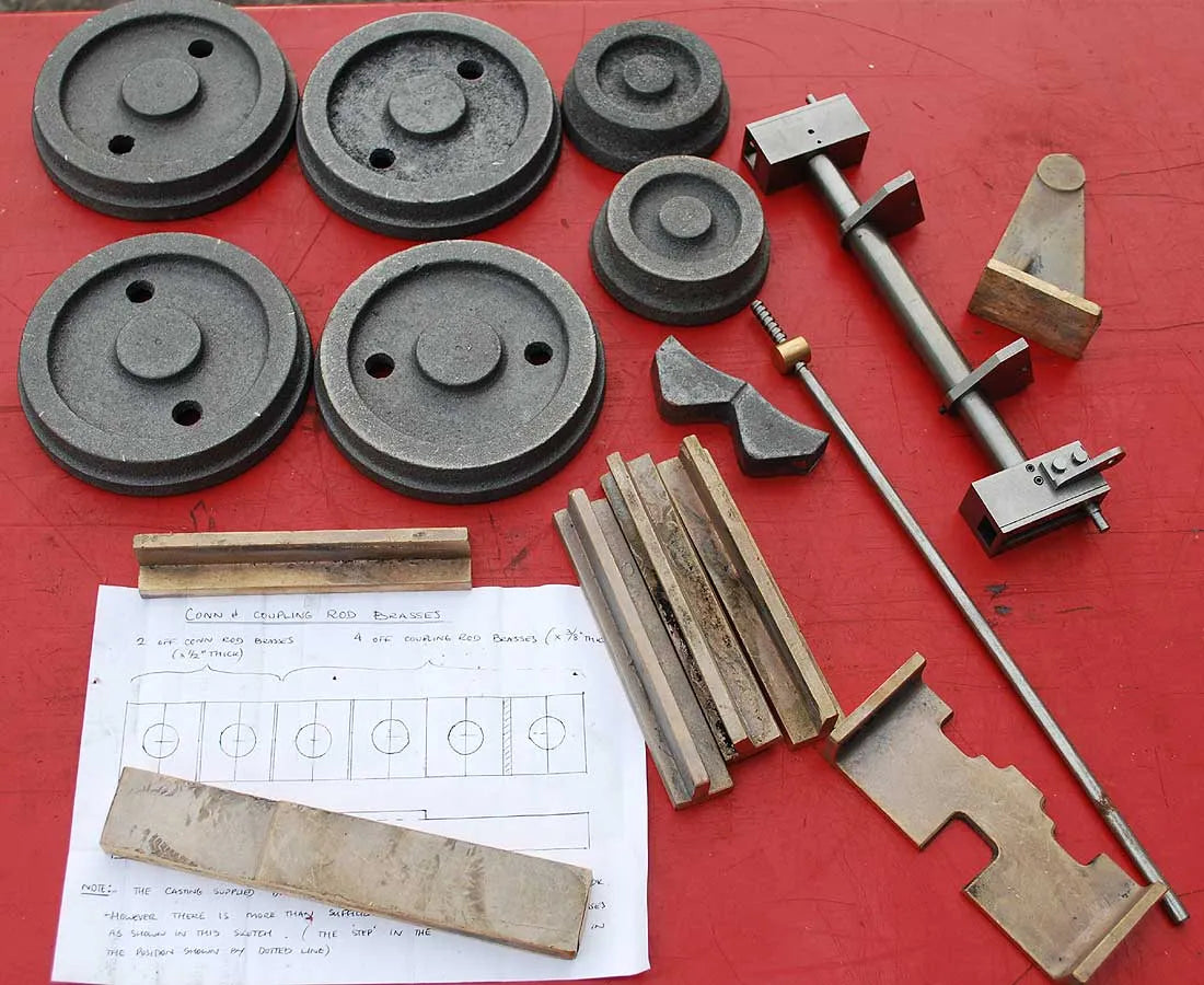 5 inch gauge Sweet Pea parts