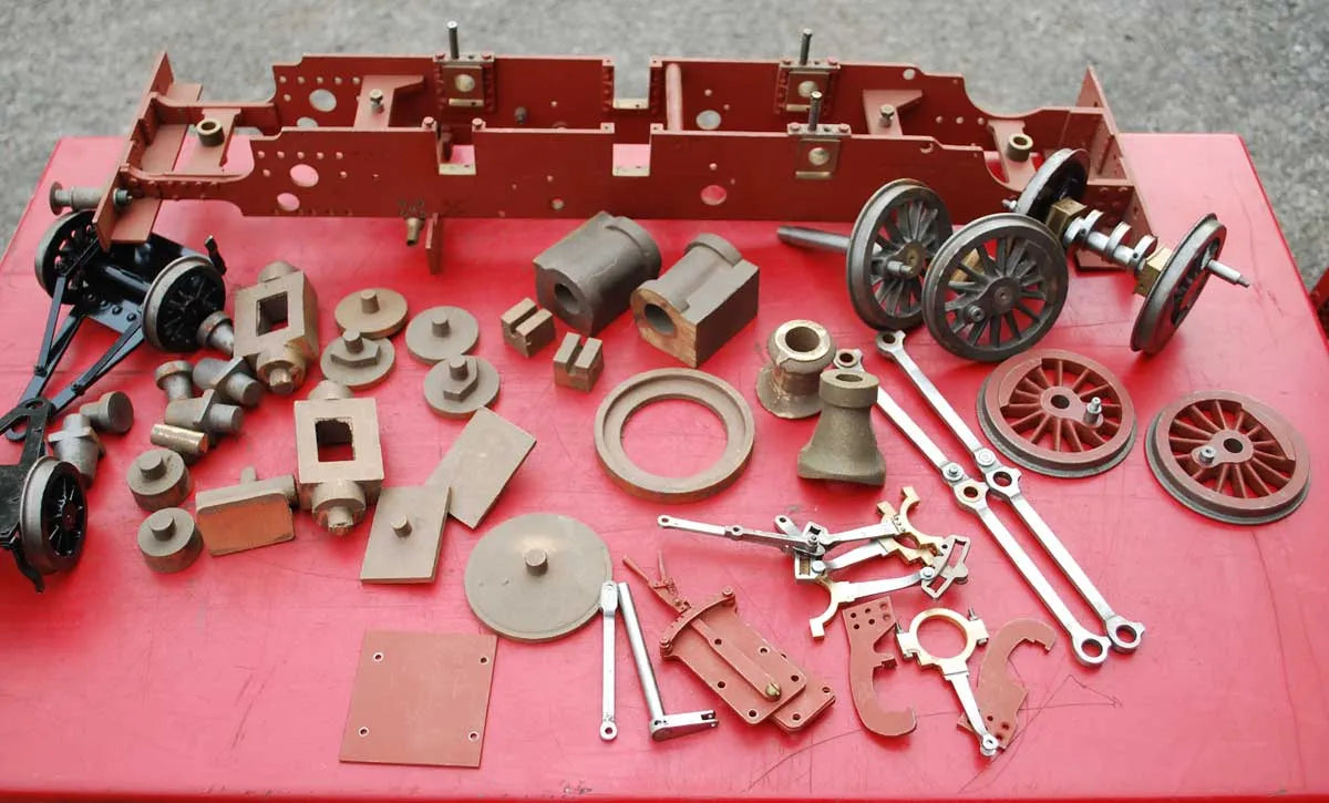 Parts for 3 1/2 inch gauge GWR small Prairie