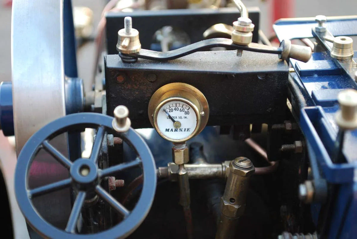 Markie spirit-fired Showmans engine with bowser