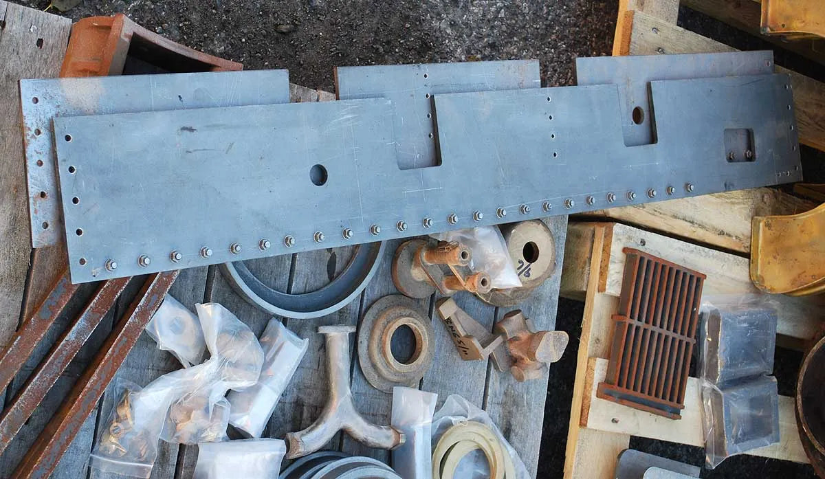 7 1/4 inch gauge Bagnall boiler & castings