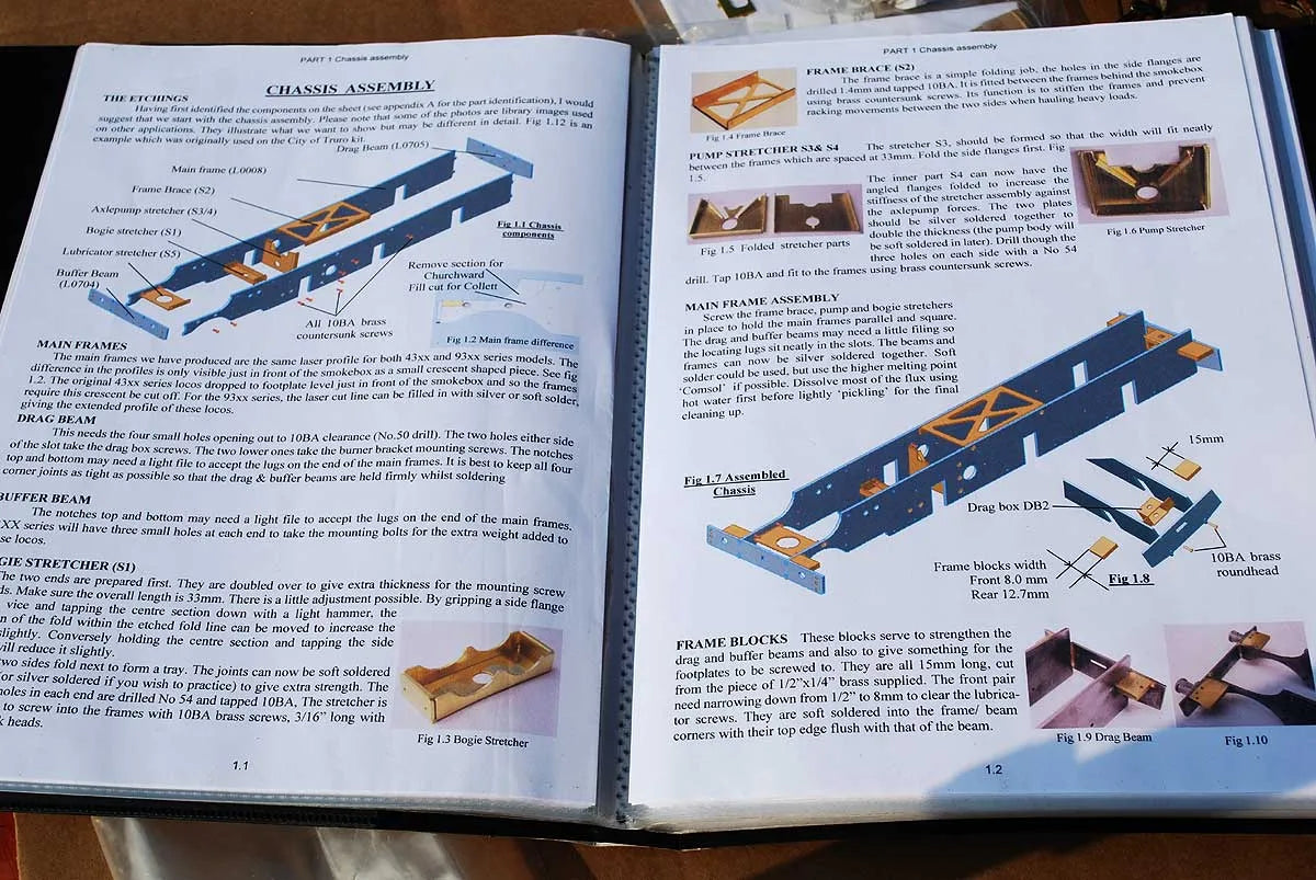 Gauge 1 part-built GWR Mogul kit