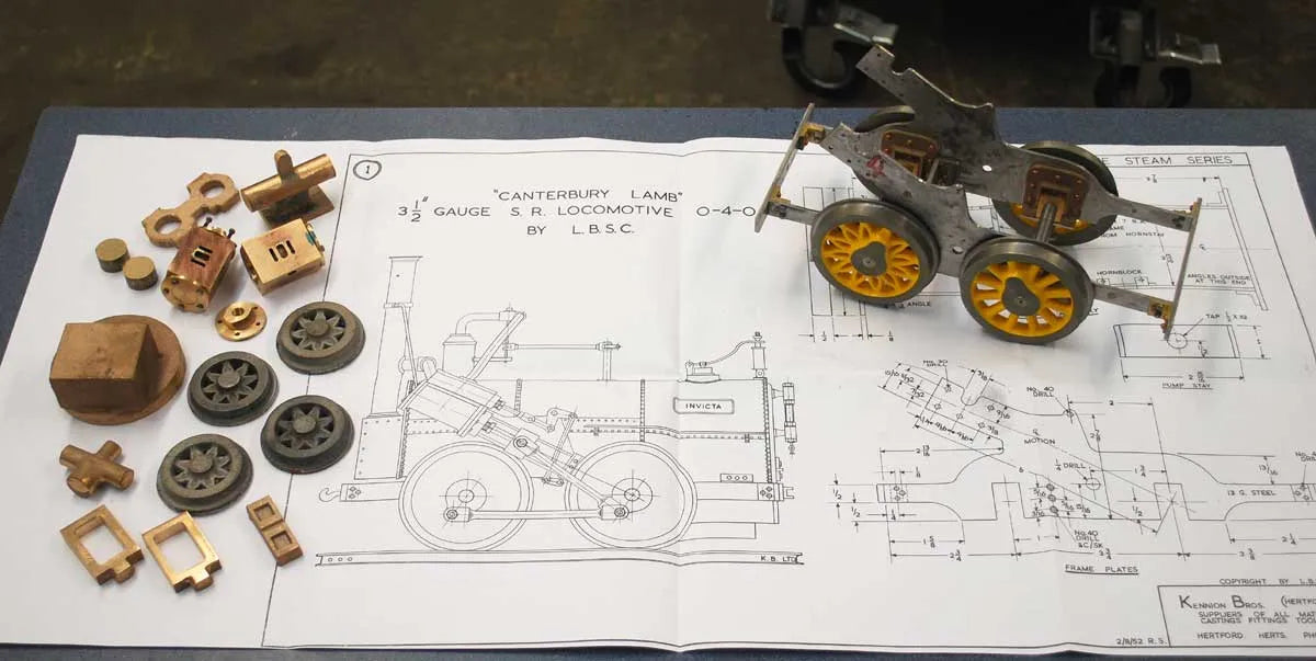 3 1/2 inch gauge part-built "Canterbury Lamb"