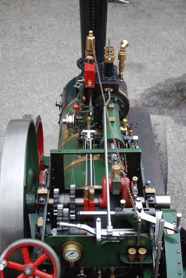 4 inch scale Foster traction engine with riding trailer