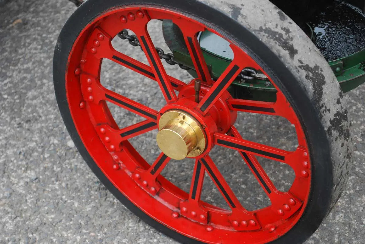 4 inch scale Foster traction engine with riding trailer