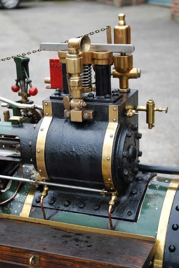 4 inch scale Foster traction engine with riding trailer