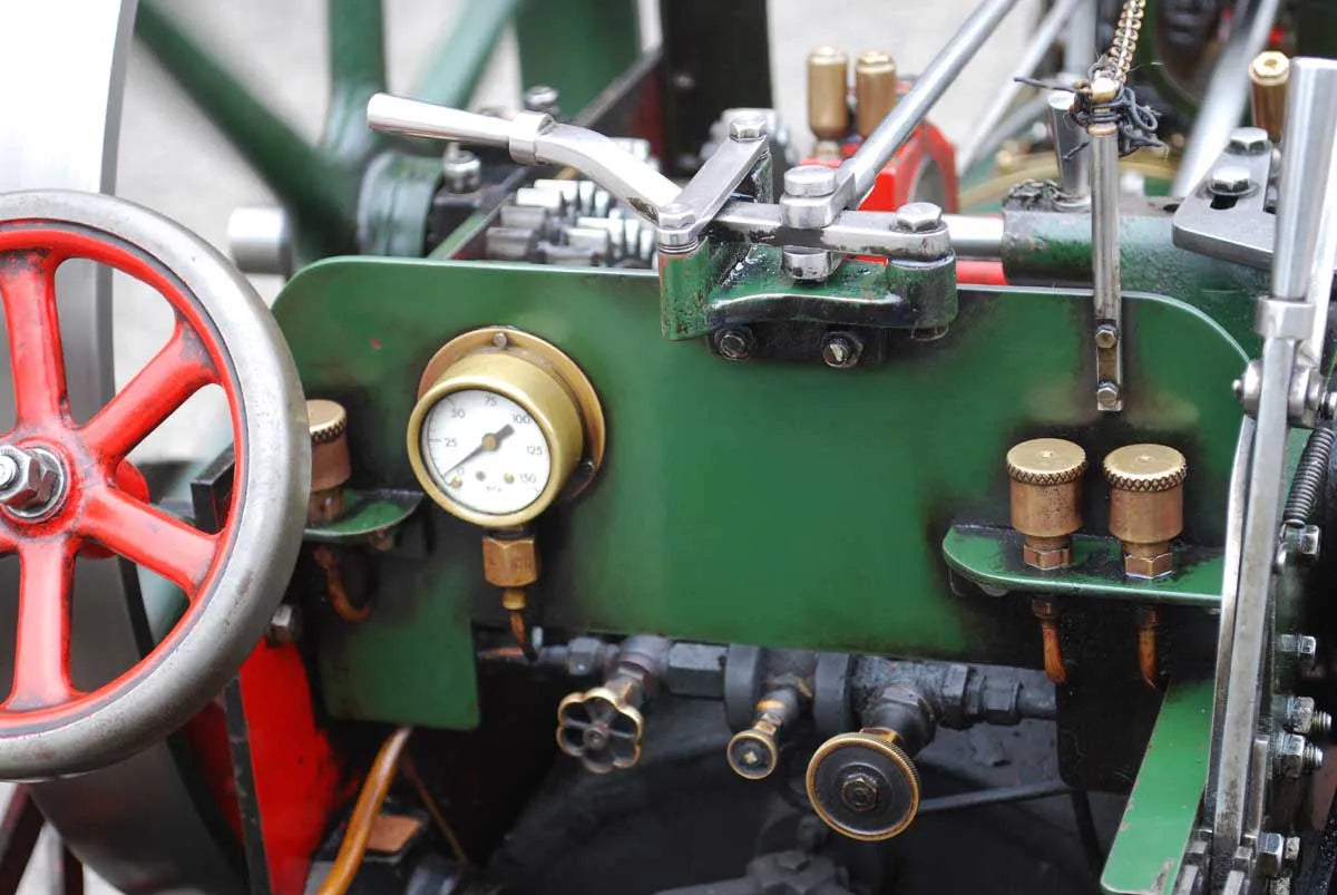 4 inch scale Foster traction engine with riding trailer
