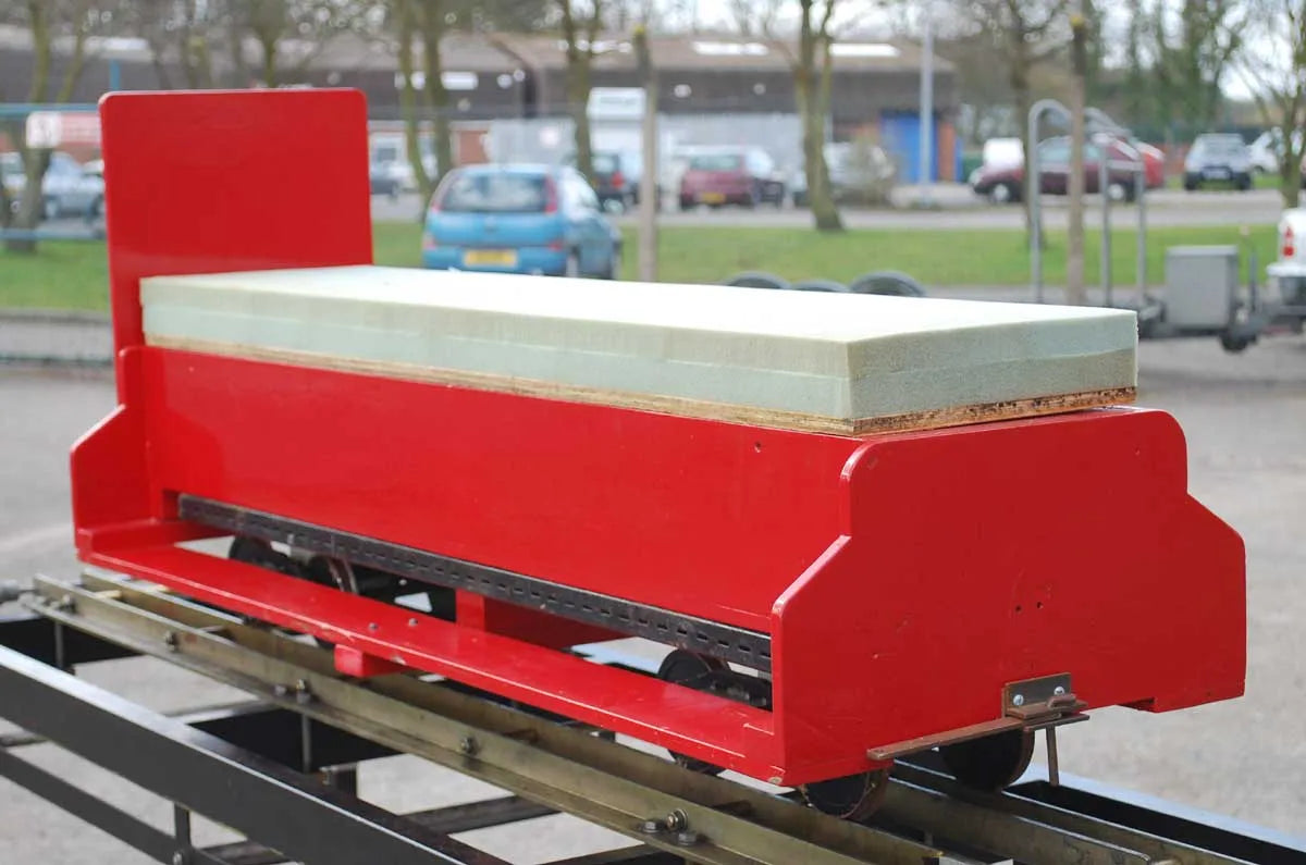 5 inch gauge red bogie passenger truck