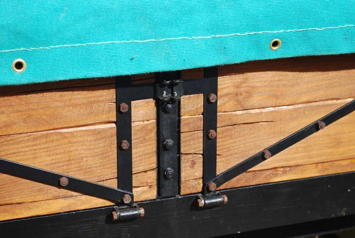 5 inch gauge WD bogie truck with tarpaulin