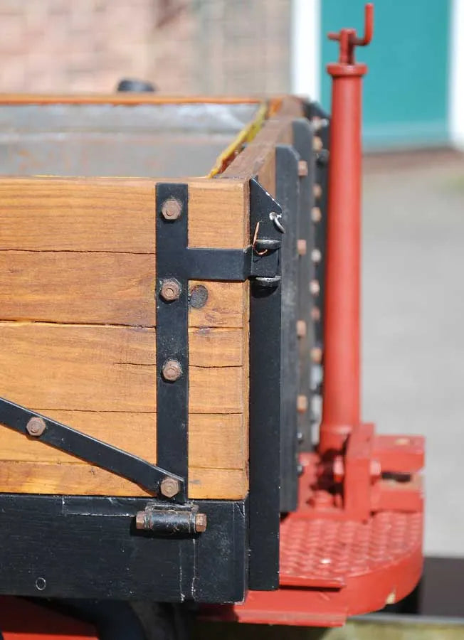 5 inch gauge WD bogie truck with tarpaulin