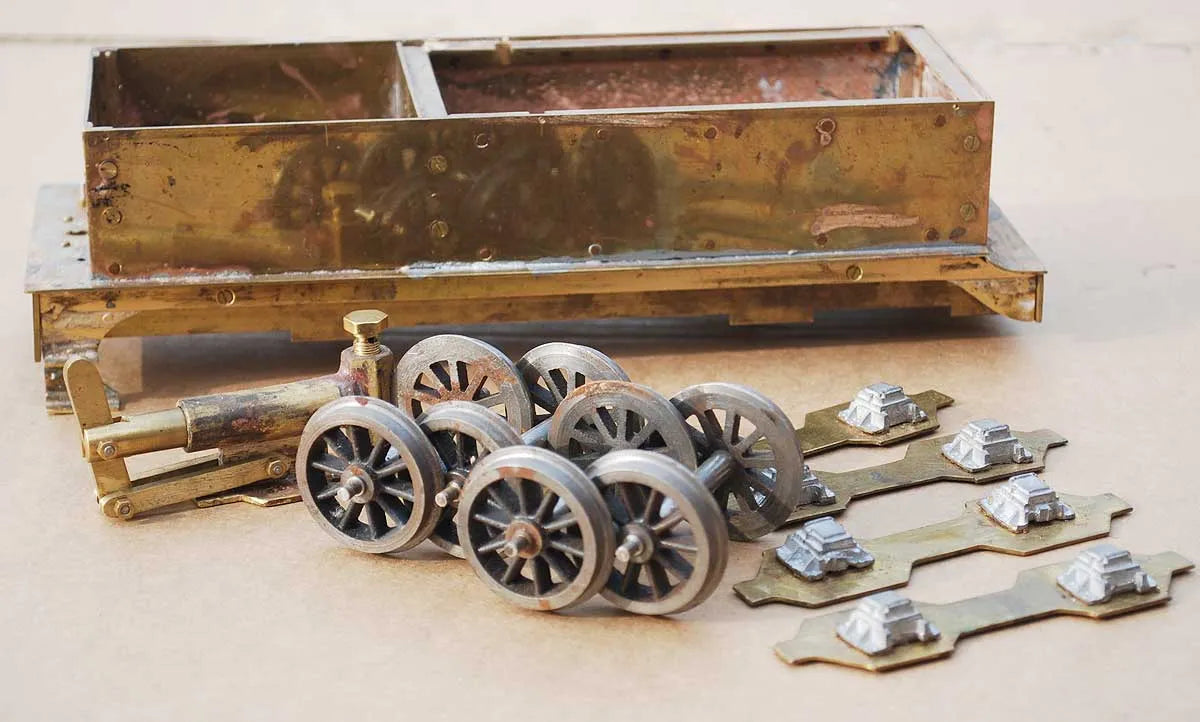 Gauge 1 part-built Midland 4-4-0, with boiler