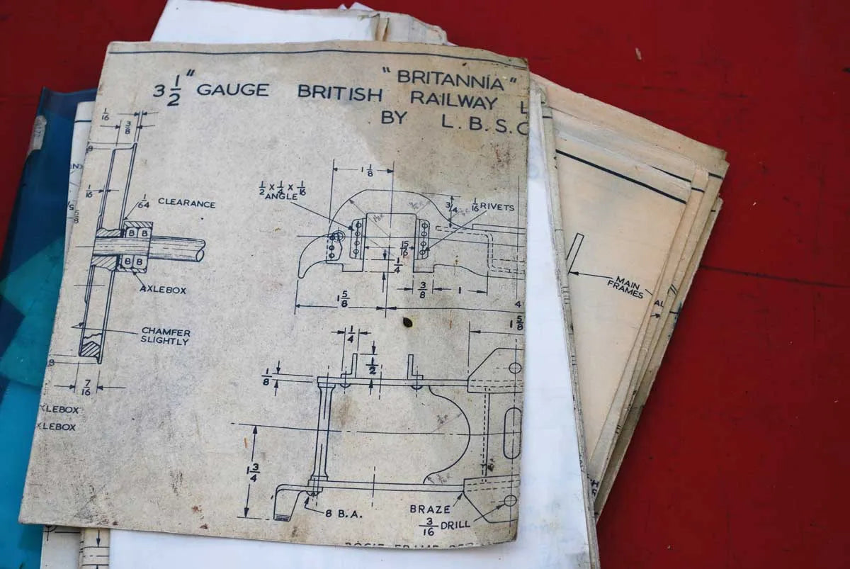 3 1/2 inch gauge part-built Britannia