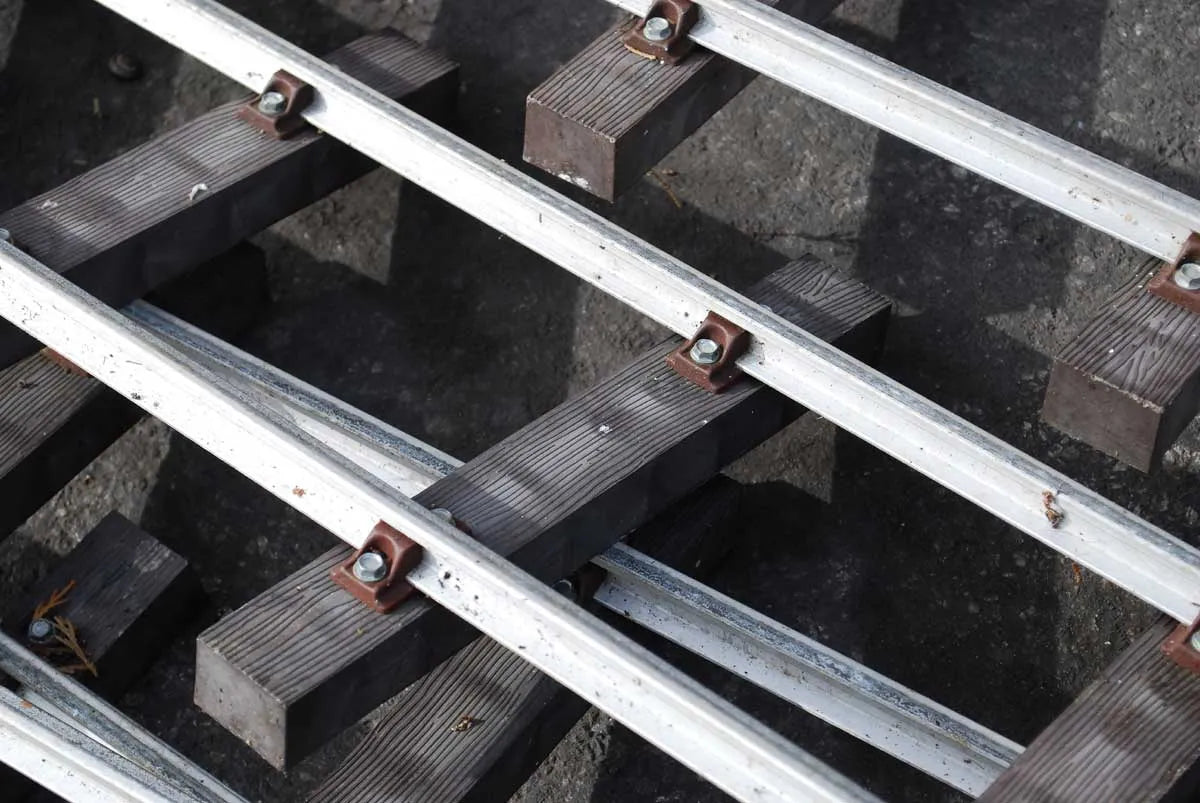 Four panels 5 inch gauge track