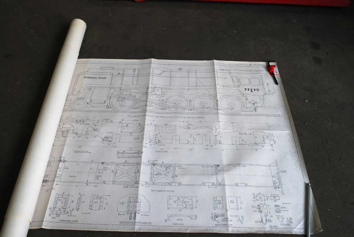 Part-built 3 1/2 inch gauge 9F