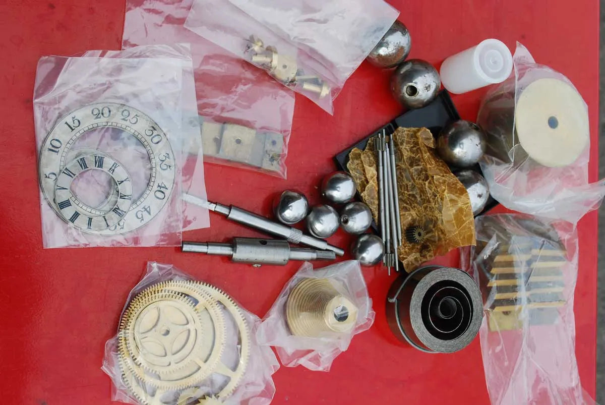 Congreve clock parts