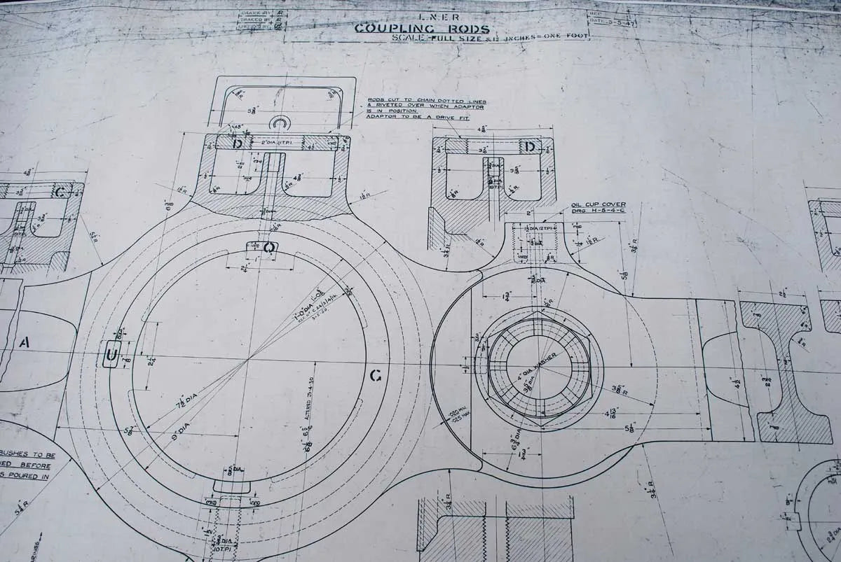 7 1/4 inch gauge A1 chassis with set works drawings