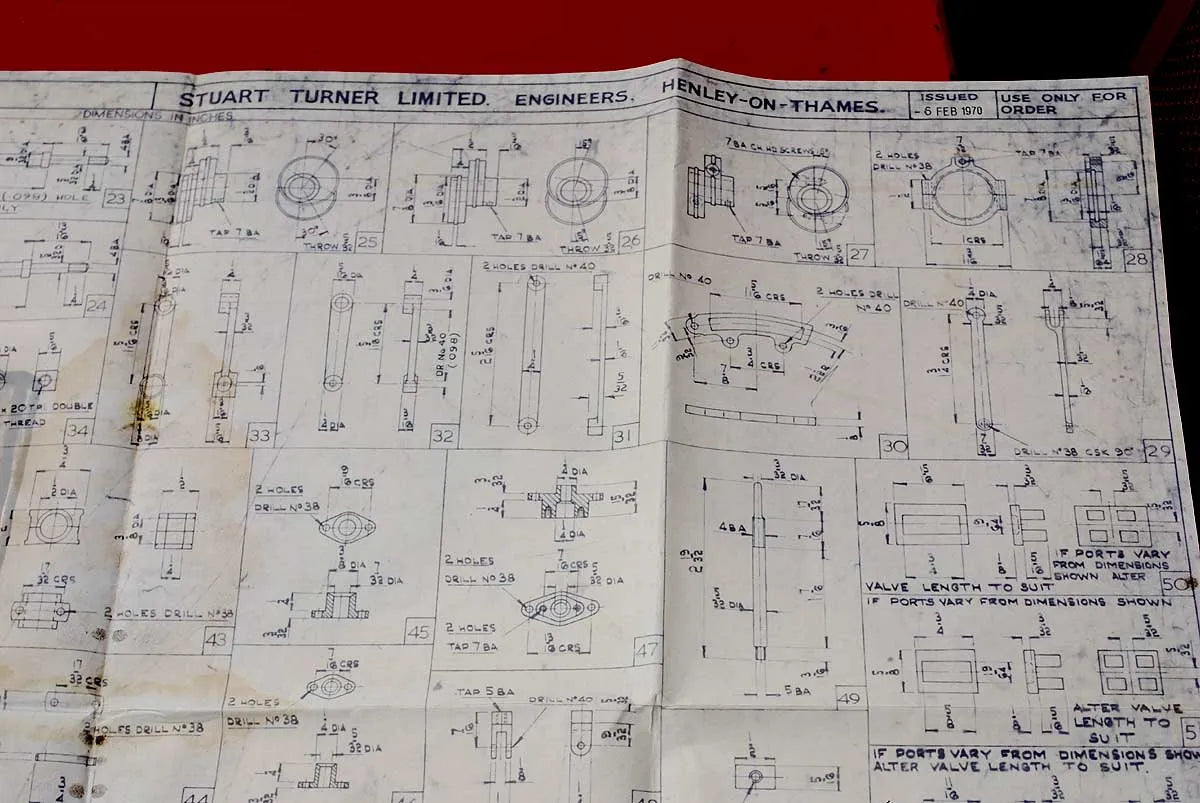Part-machined Stuart Turner triple expansion engine