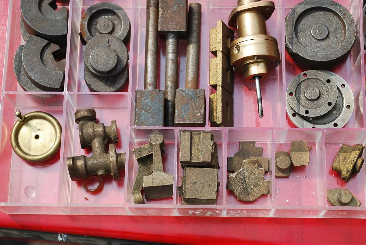 Part-machined Stuart Turner triple expansion engine