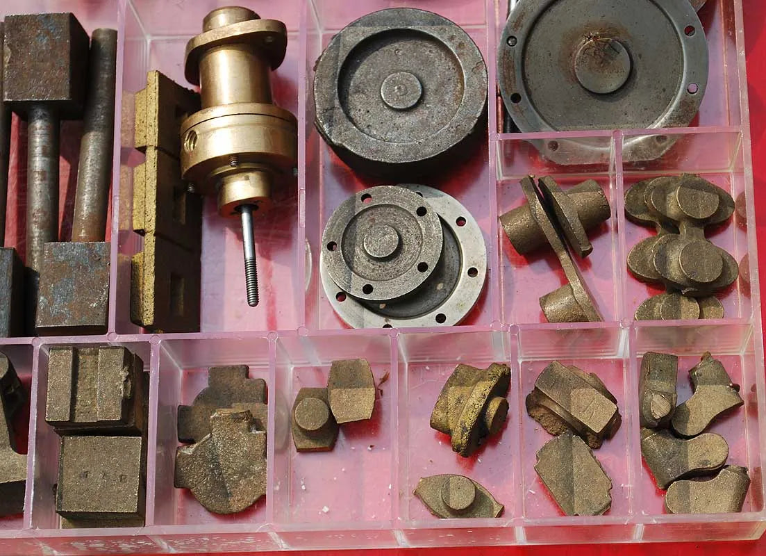 Part-machined Stuart Turner triple expansion engine
