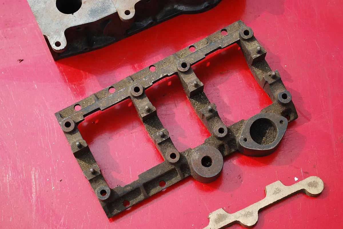 Part-machined Stuart Turner triple expansion engine