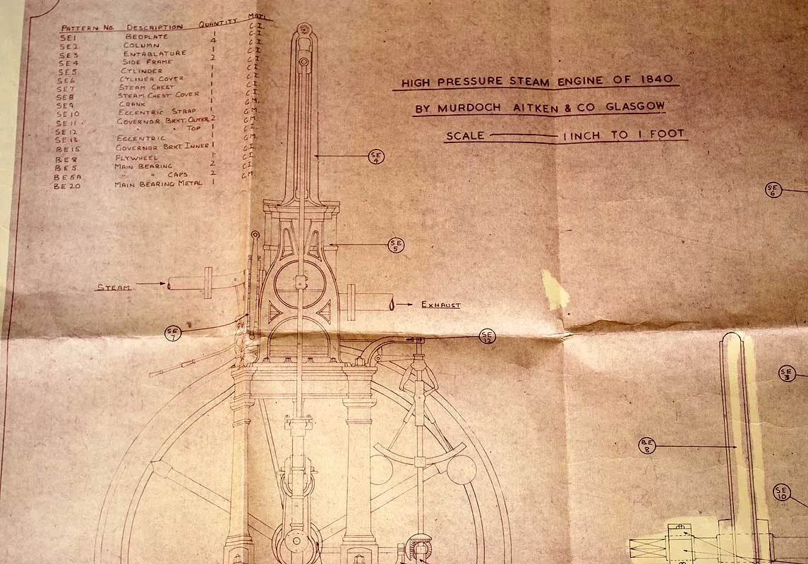 Set Clarkson Steeple engine castings
